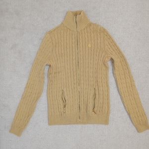 Lauren Ralph Lauren Womens Cable Zip up Sweater, size Small
